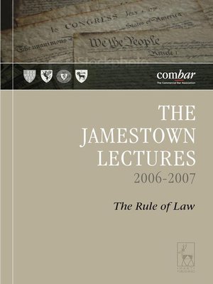 cover image of The Jamestown Lectures 2006-2007